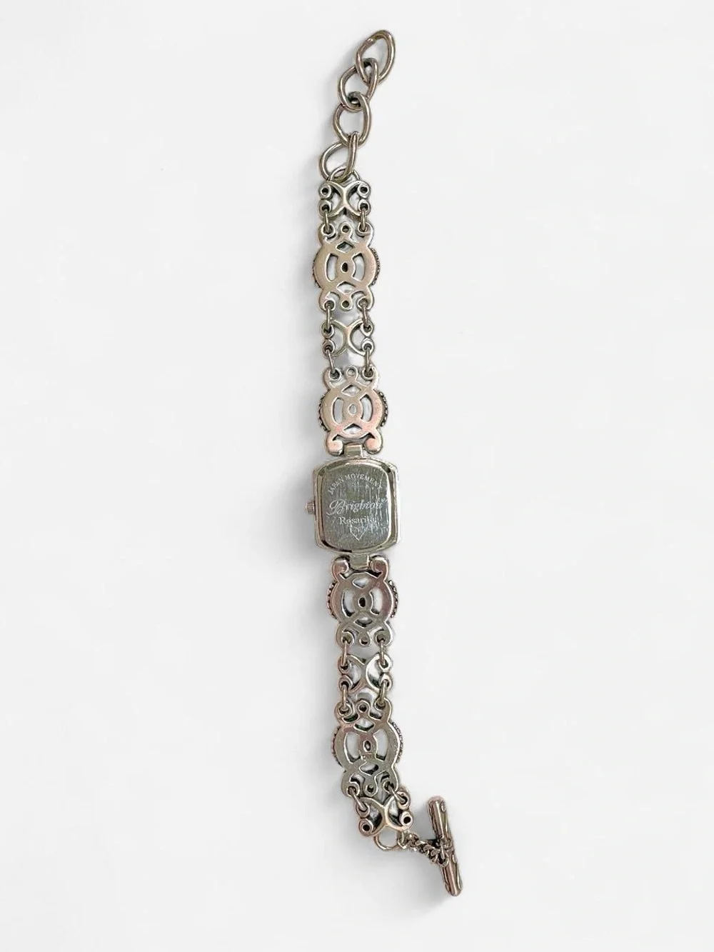 Brighton Silver-Tone Celtic Link Bracelet Watch Rosarita model